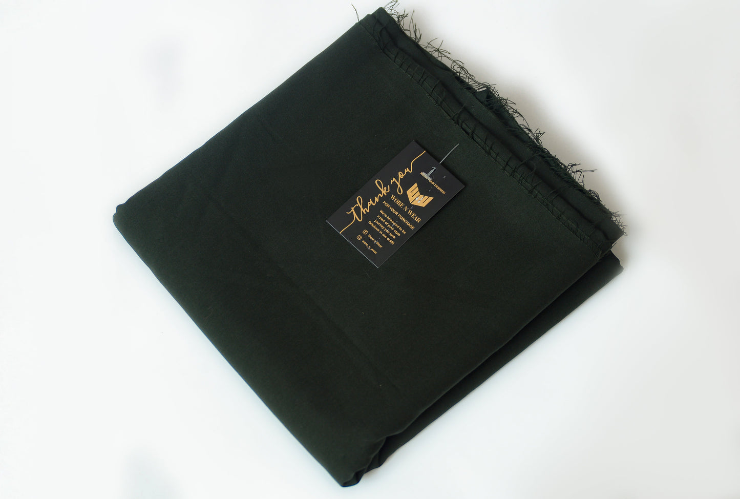 Dark Green Suit with 8 Buttons and Brand Tag - Four Season Variety - Unstitched
