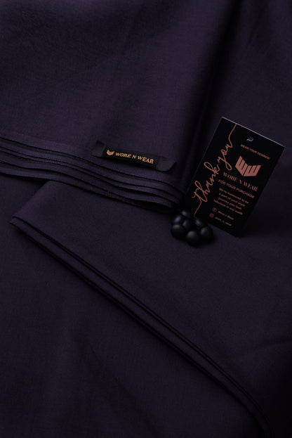 Purple Unstitched Suit with 8 Buttons and Brand Tag - Four Season Variety