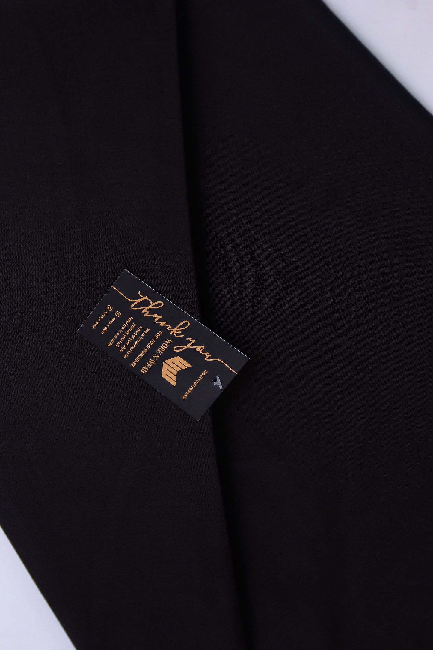 Signature Black Suit with 8 Golden Buttons and Brand Tag - Four Season Variety - Unstitched
