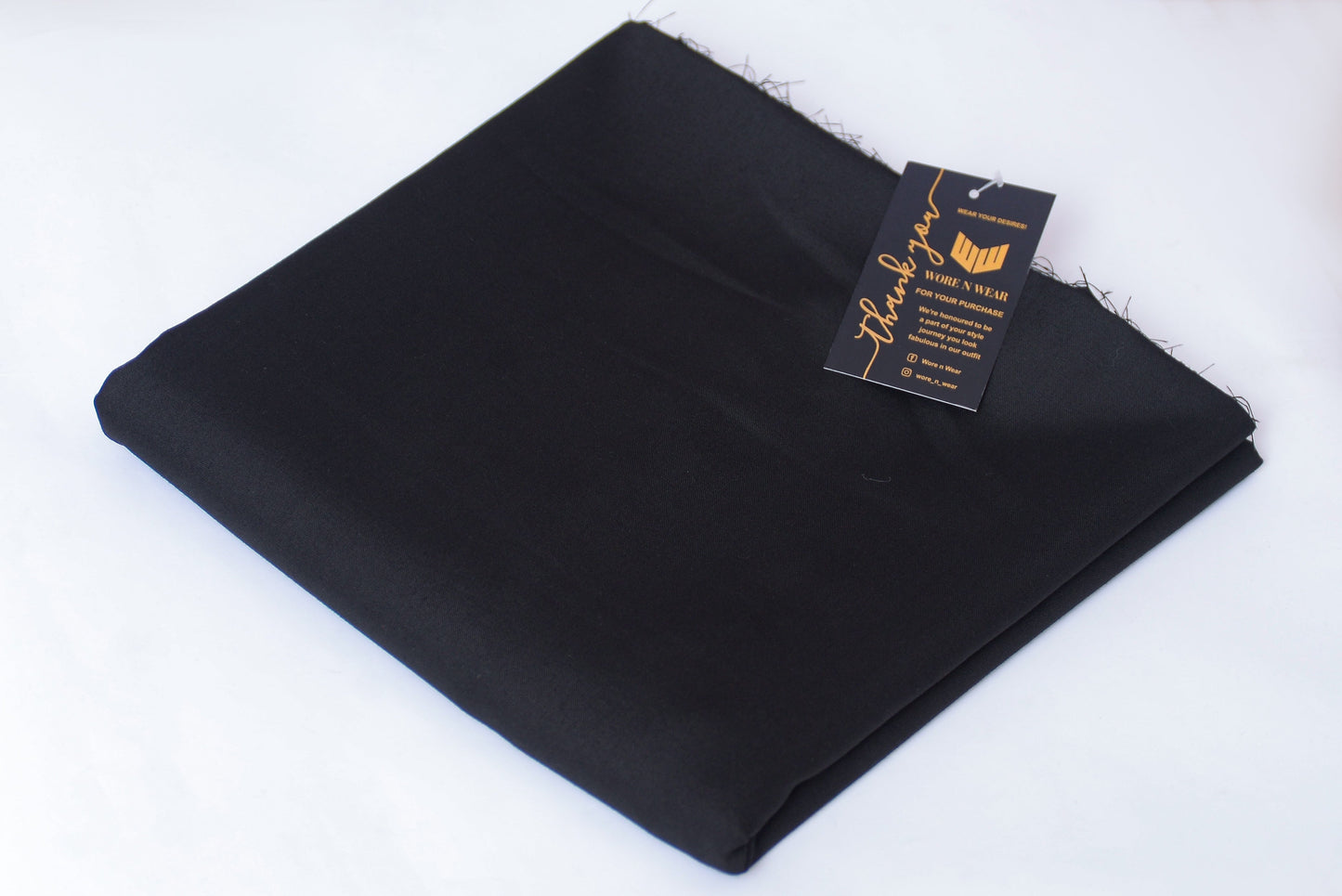 Signature Black Suit with 8 Golden Buttons and Brand Tag - Four Season Variety - Unstitched