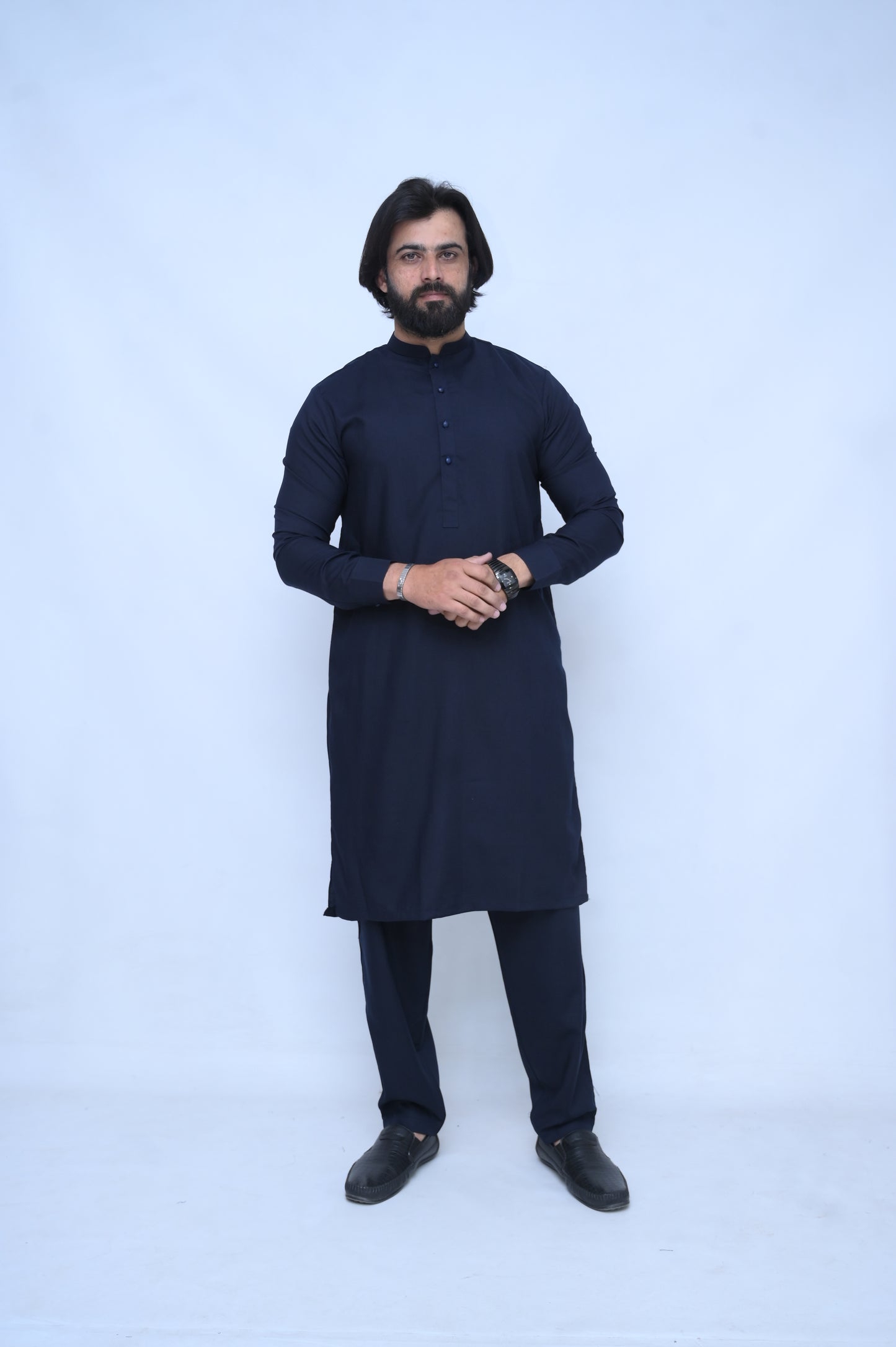 Captains Favourite - Navy Blue Suit with Trousers & Matte Blue Buttons