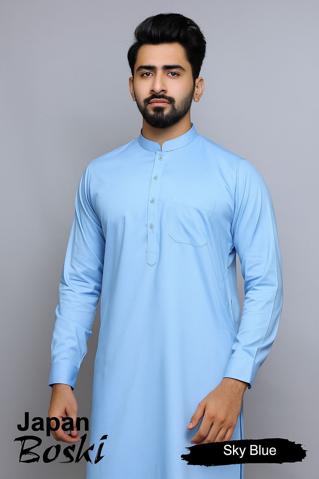 Sky Blue Unstitched Suit - Best for all seasons