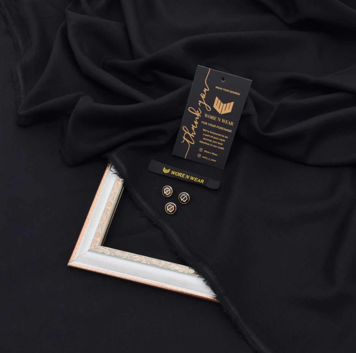 Black | Unstitched | Elite Collection | Washnwear