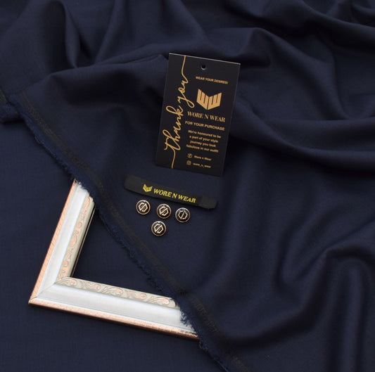 Navy Blue | Unstitched | Elite Collection | Washnwear