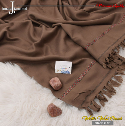 Men's Wool Shawl with Premium Gift Packaging - Rose Wood