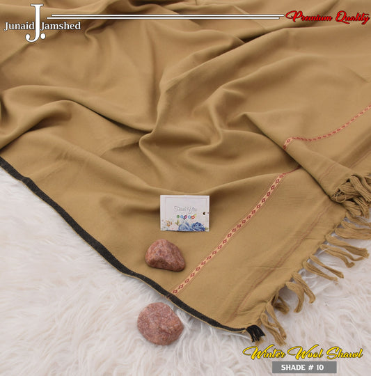 Men's Wool Shawl with Premium Gift Packaging - Camel Brown