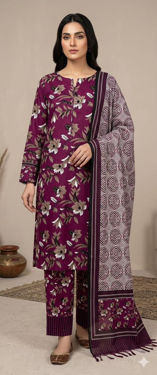 Bin Saeed Lawn 3-Piece Unstitched