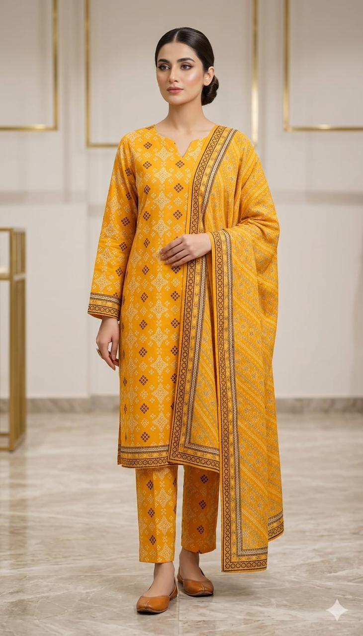 Bin Saeed Lawn 3-Piece Unstitched