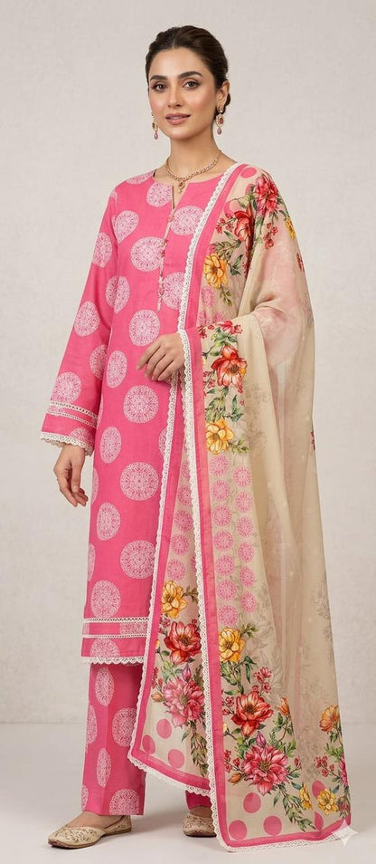 Bin Saeed Lawn 3-Piece Unstitched