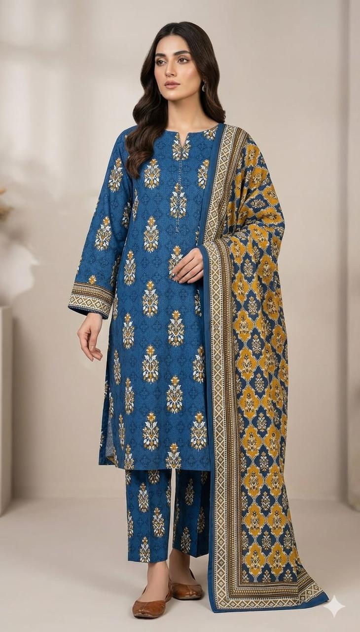 Bin Saeed Lawn 3-Piece Unstitched