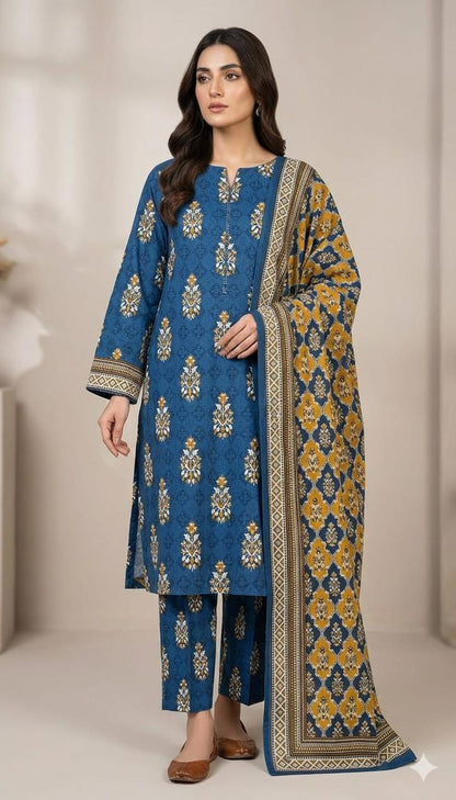 Bin Saeed Lawn 3-Piece Unstitched