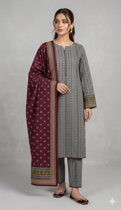Bin Saeed Lawn 3-Piece Unstitched