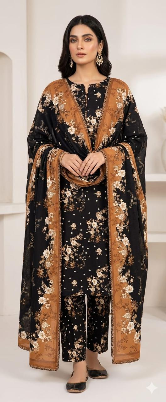Bin Saeed Lawn 3-Piece Unstitched