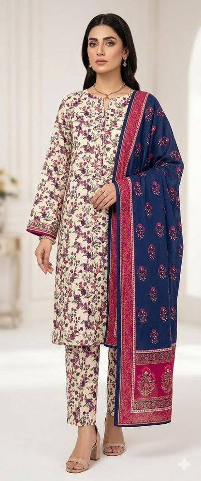 Bin Saeed Lawn 3-Piece Unstitched